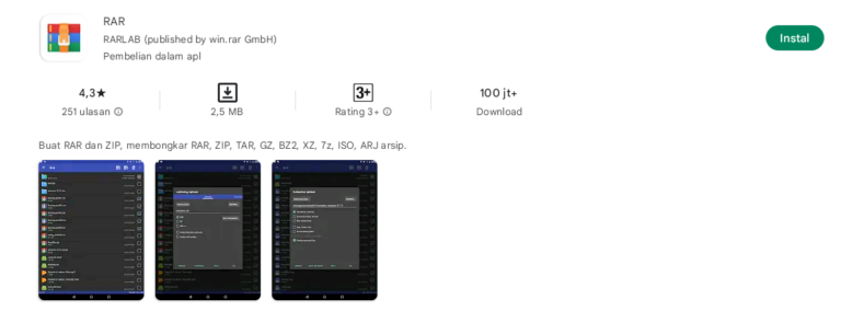 10 Rekomendasi Aplikasi RAR Android Terbaik