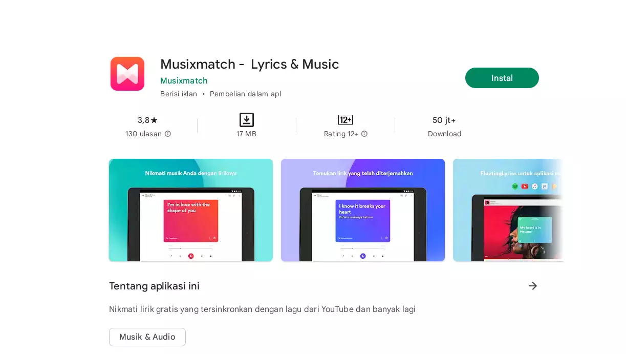 Aplikasi Lirik Lagu Terbaik
