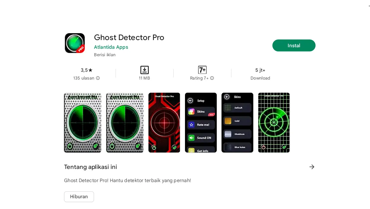 Aplikasi Pendeteksi Hantu Terbaik  