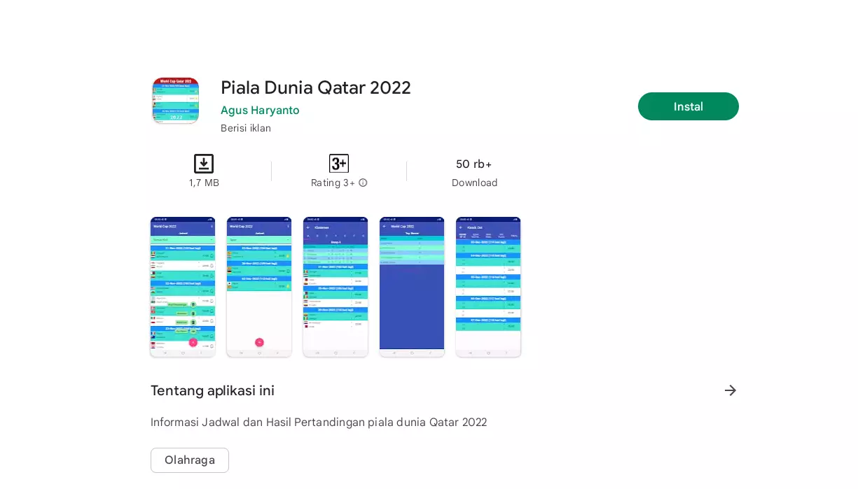 Jadwal Piala Dunia 2022