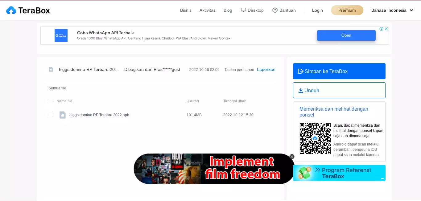Keunggulan Higgs Domino RP sumber: terabox.com