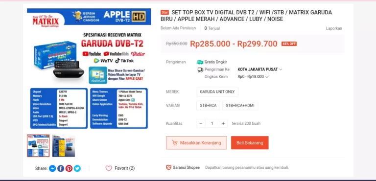Merk Set Top Box TV Digital