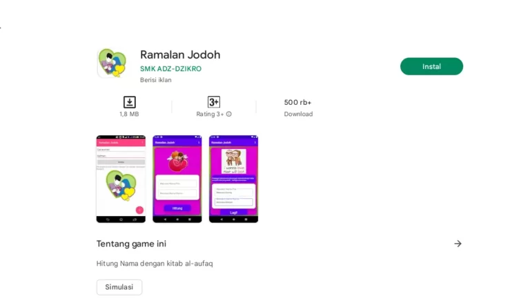 Aplikasi Ramalan Jodoh Terbaik