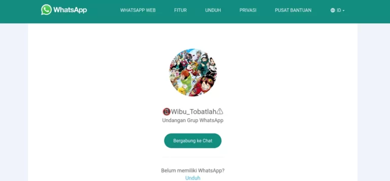 link grup wa anime