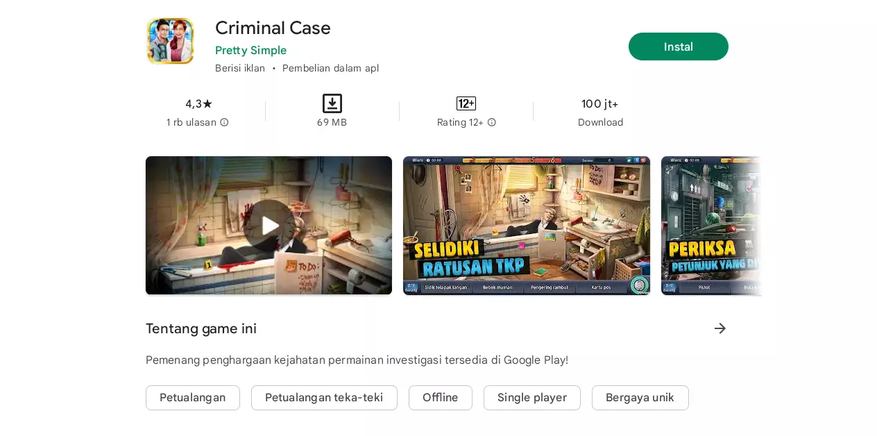 Criminal Case Mod Apk