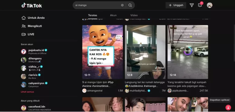 Nama Filter Anime yang Viral di TikTok