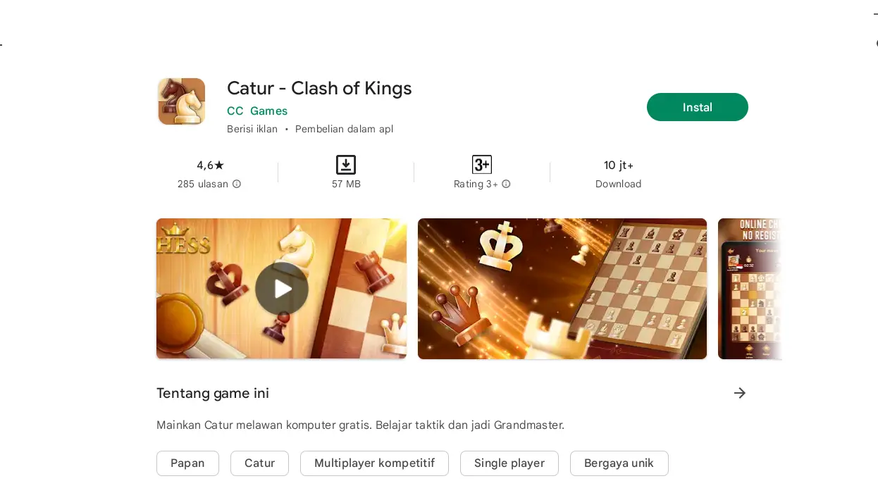 aplikasi game catur terbaik
