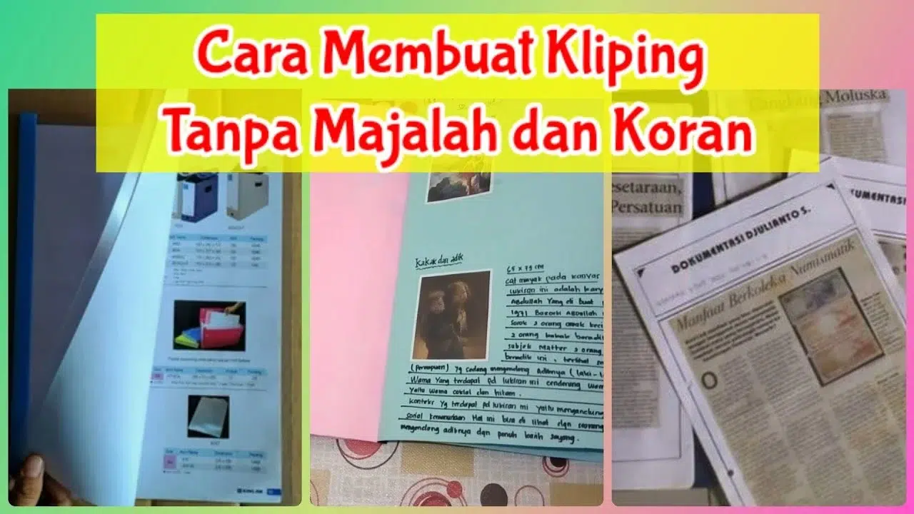 cara membuat kliping sumber: youtube