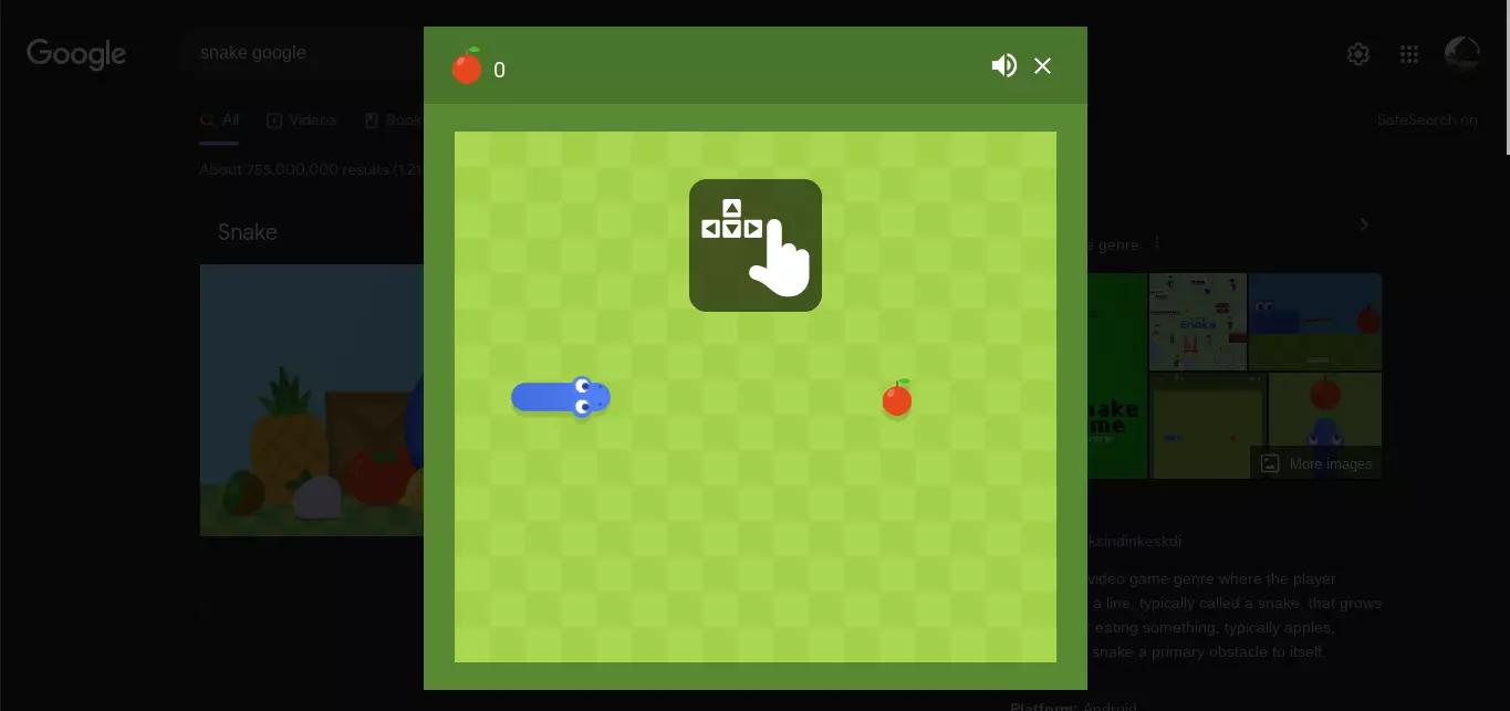 game snake google