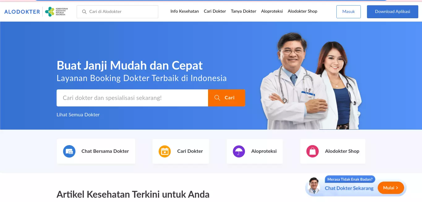 Cara Berobat di Alodokter