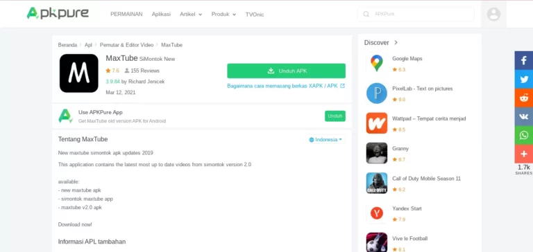 Download MaxTube Apk