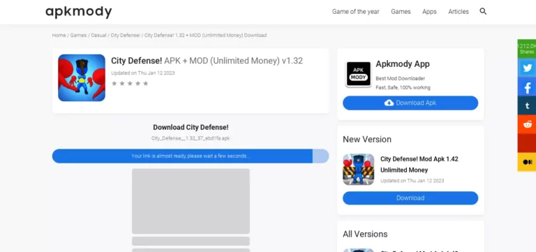 Link Download City Defense Mod Apk