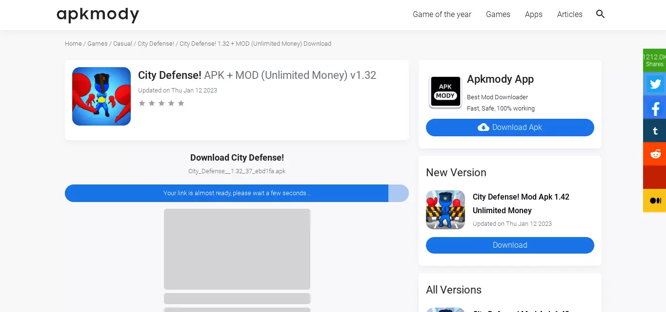 Link Download City Defense Mod Apk