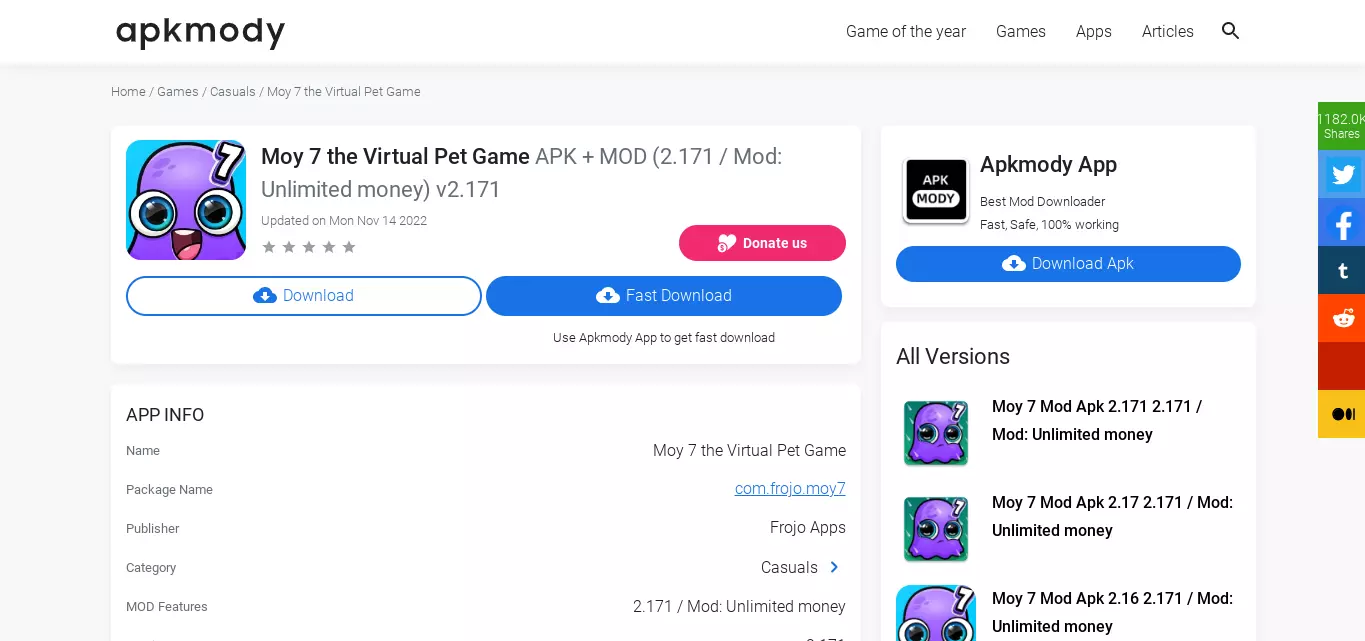 Moy 7 Mod Apk Virtual Pet