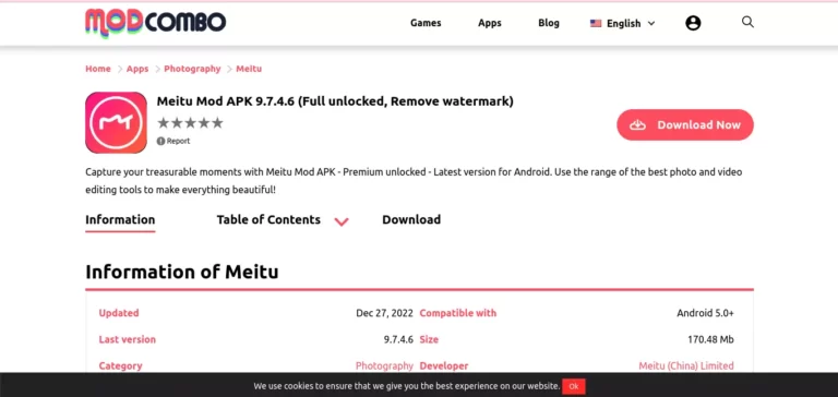 meitu mod apk premium
