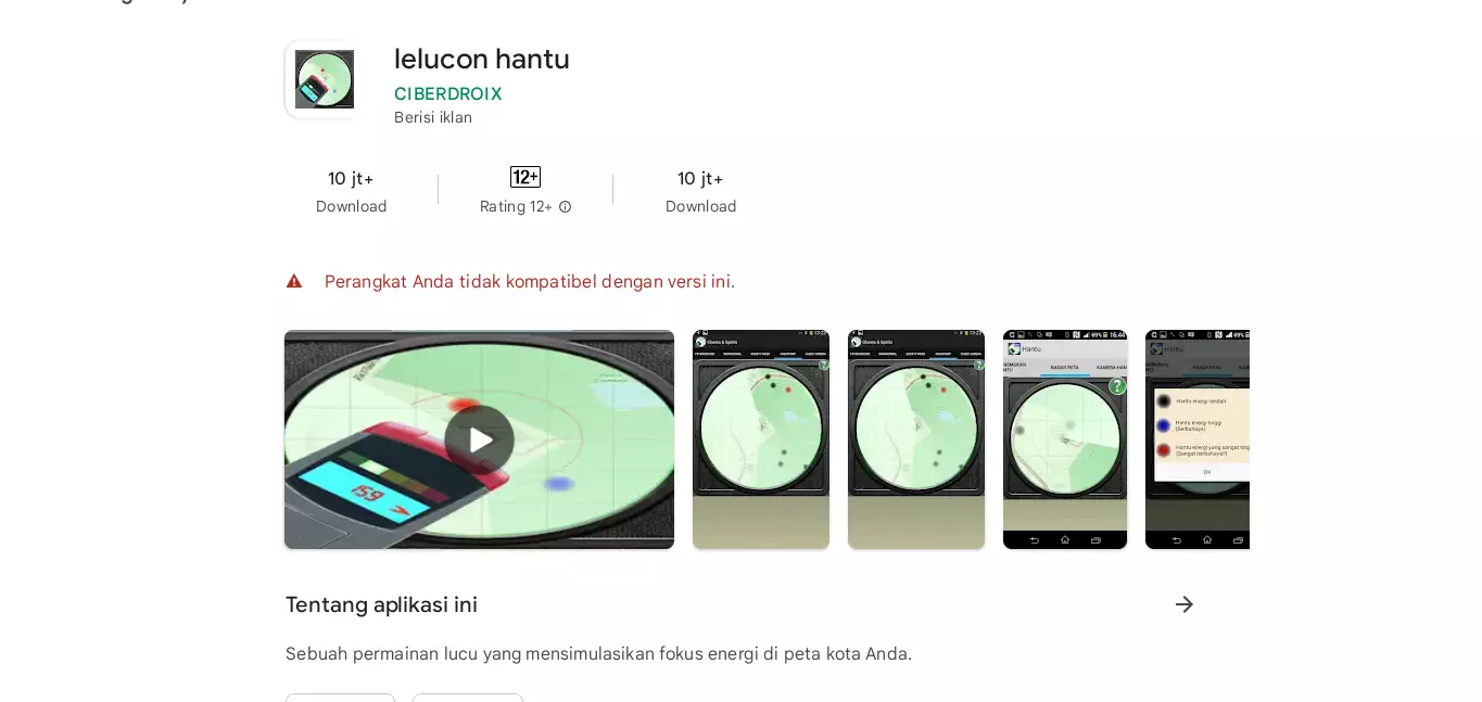 Aplikasi Kamera Radar Hantu