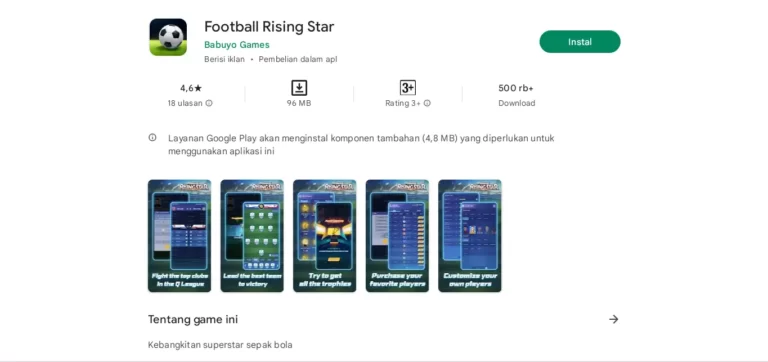 Download Football Rising Star Mod Apk