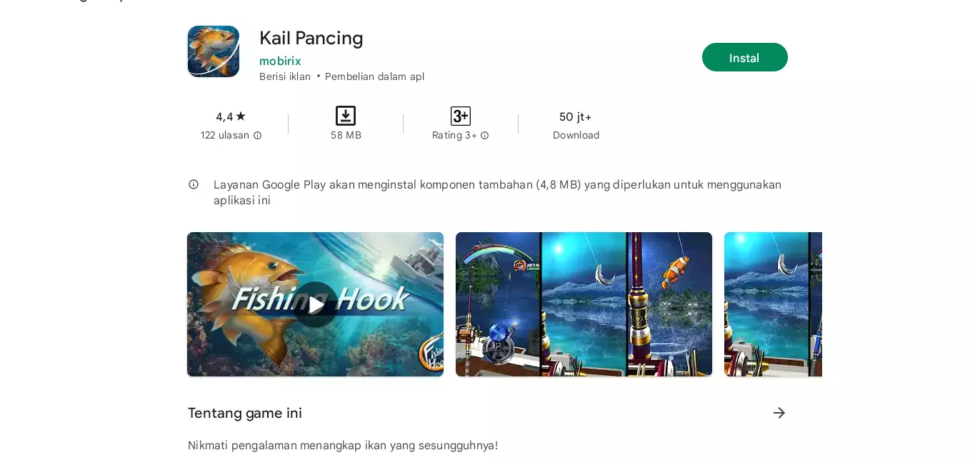 Kail Pancing Mod Apk