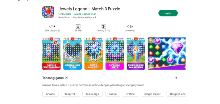 Aplikasi Game Jewel Terbaik