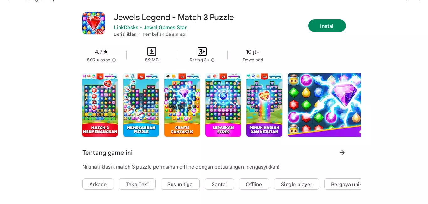 Aplikasi Game Jewel Terbaik