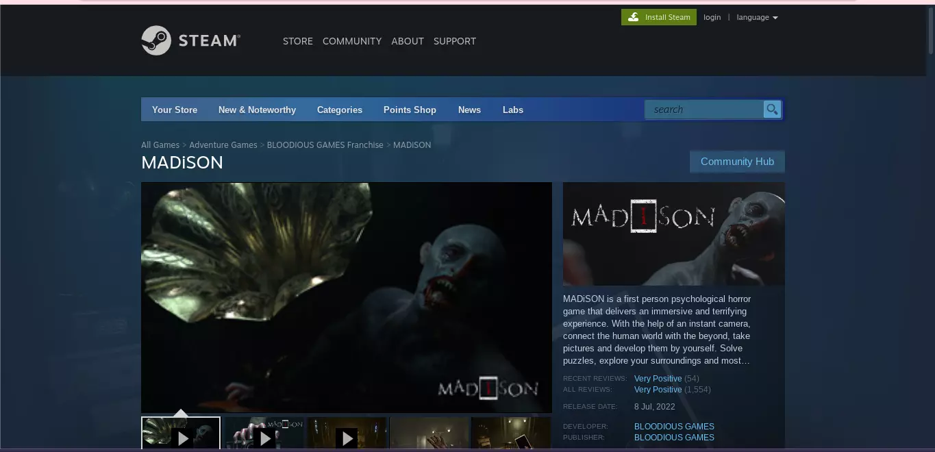 Game Psikologi Horor Terbaik