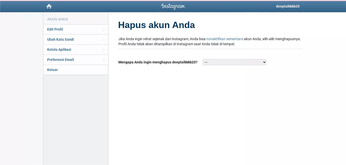 Cara Menonaktifkan Ig Sementara