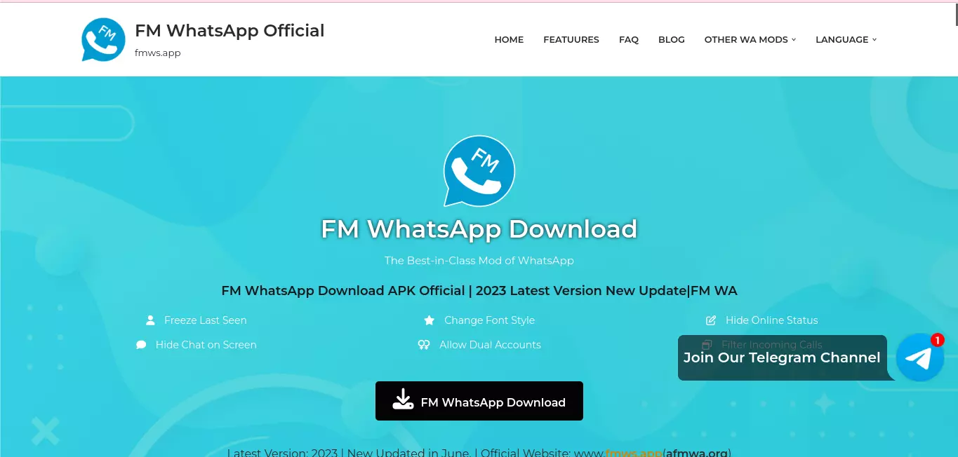 Download FMWhatsApp (FM WA) Apk MOD Terbaru