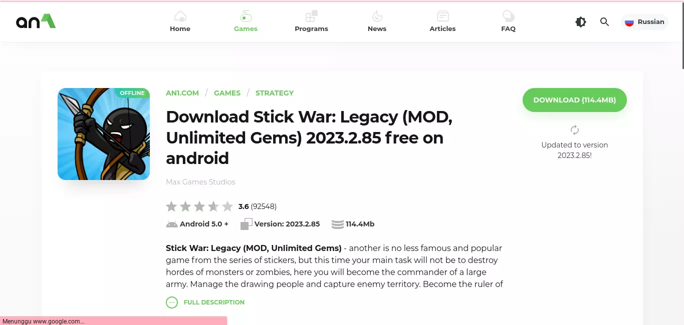 Stick War Legacy Mod Apk