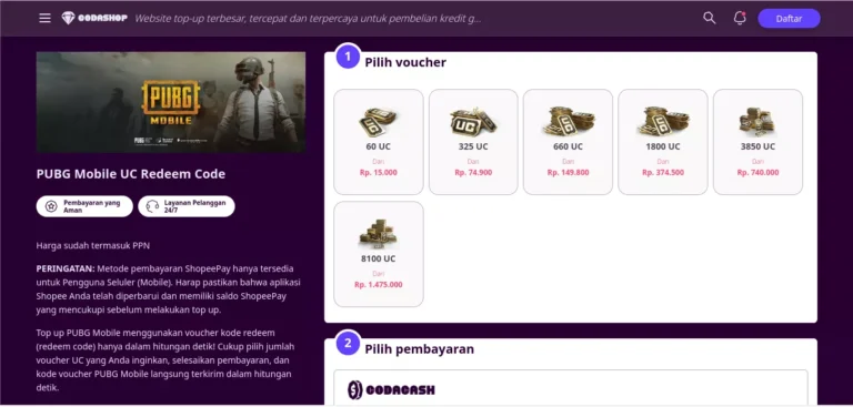 codashop pubg