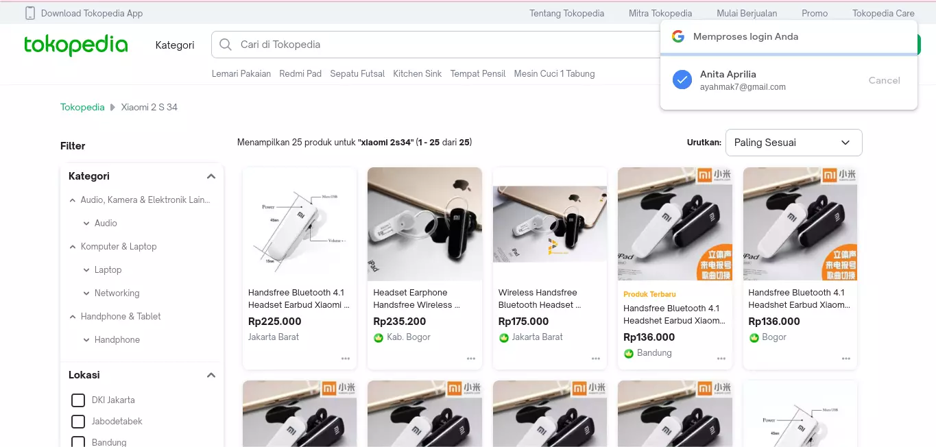 Earphone Xiaomi