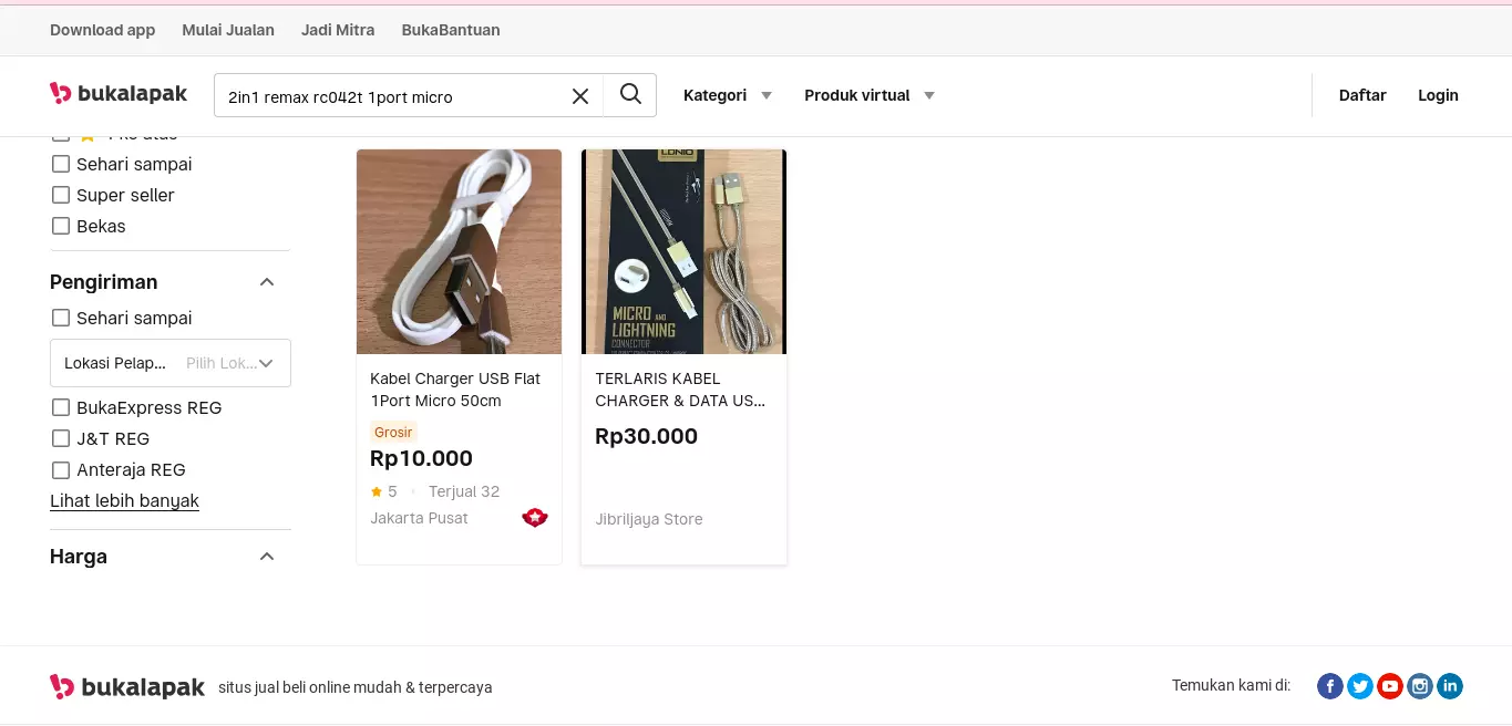 Merk Kabel Data USB