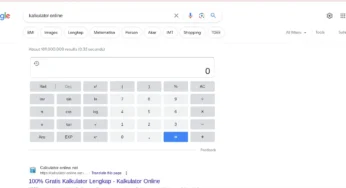 Pengertian Calculator Online