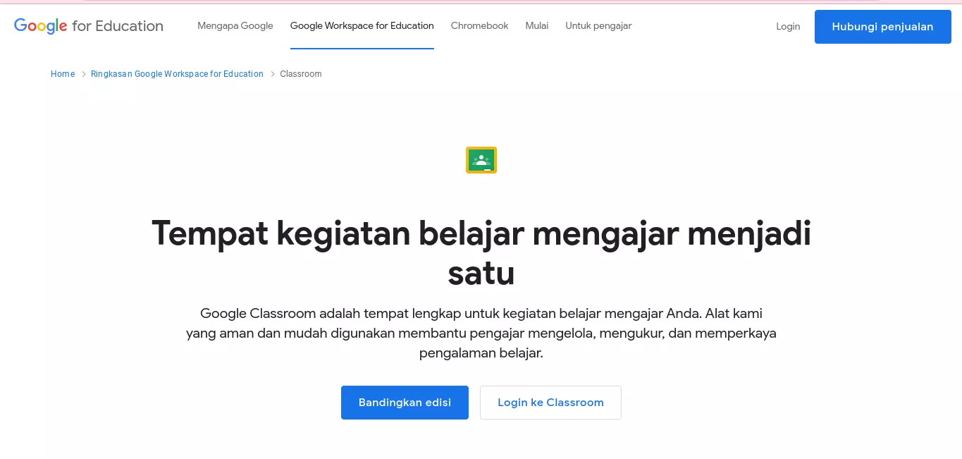 pengertian google classroom