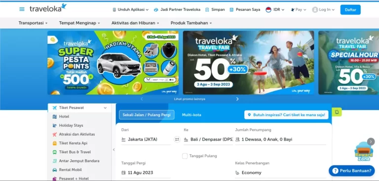 Situs Pesan Tiket Paling Lengkap