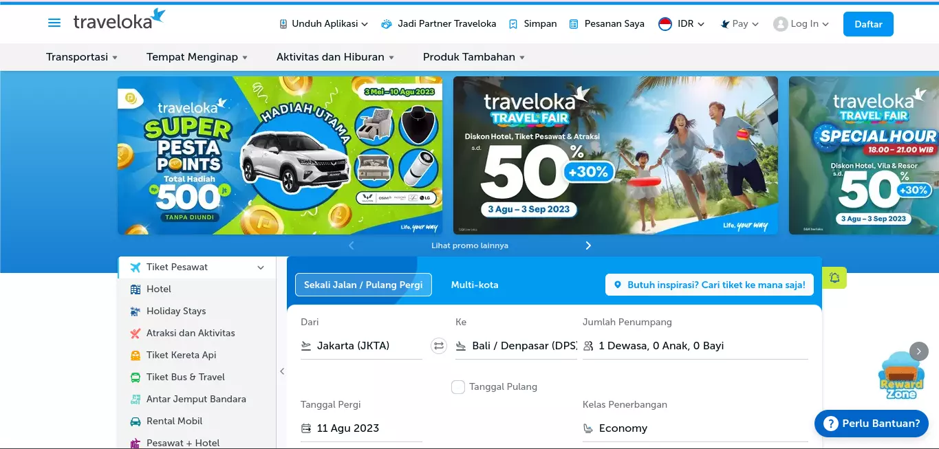 Situs Pesan Tiket Paling Lengkap