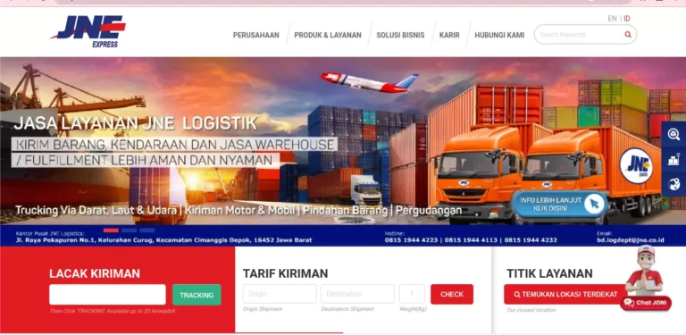 Cara Mengetahui Jam Kerja JNE
