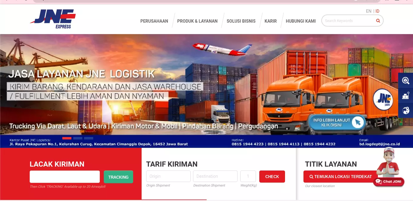 Cara Mengetahui Jam Kerja JNE