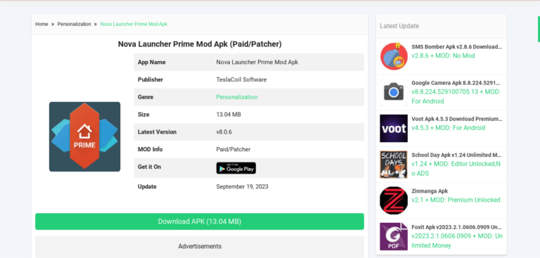 Nova Launcher Prime APK