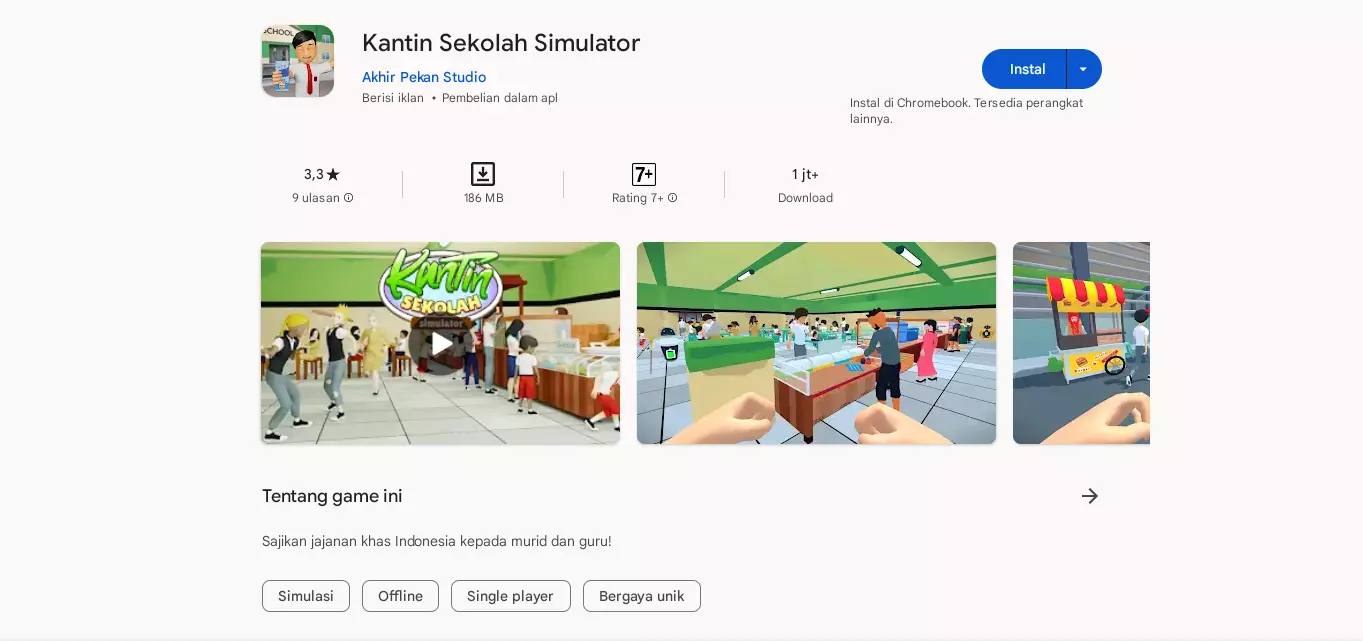 Kantin Sekolah Simulator MOD APK