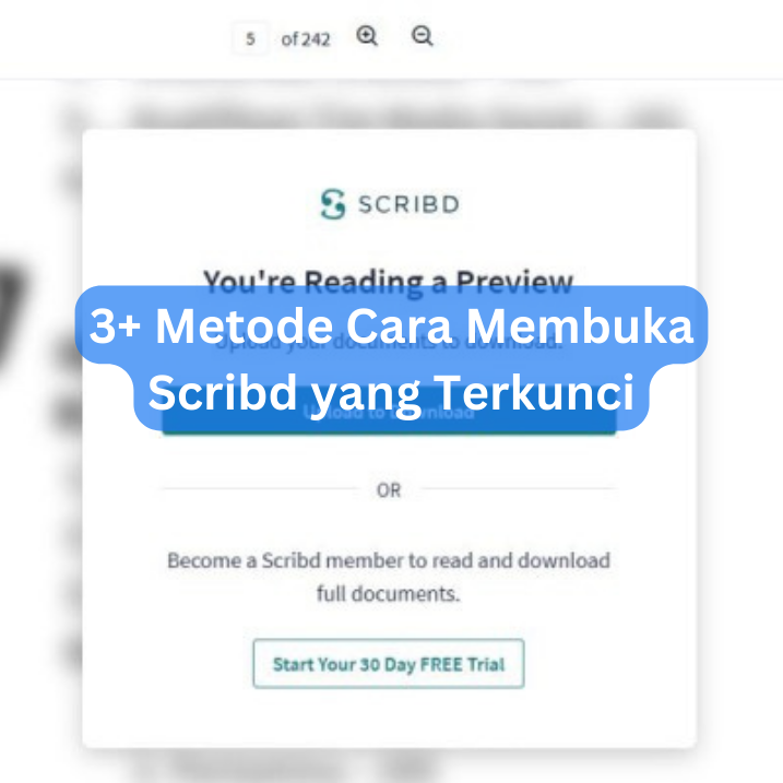 3+ Metode Cara Membuka Scribd yang Terkunci