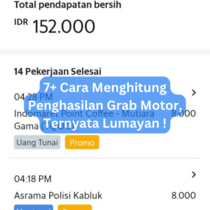 7+ Cara Menghitung Penghasilan Grab Motor, Ternyata Lumayan ! 1 7+ Cara Menghitung Penghasilan Grab Motor, Ternyata Lumayan !