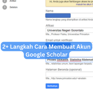 2+ Langkah Cara Membuat Akun Google Scholar