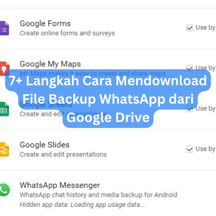 7+ Langkah Cara Mendownload File Backup WhatsApp dari Google Drive