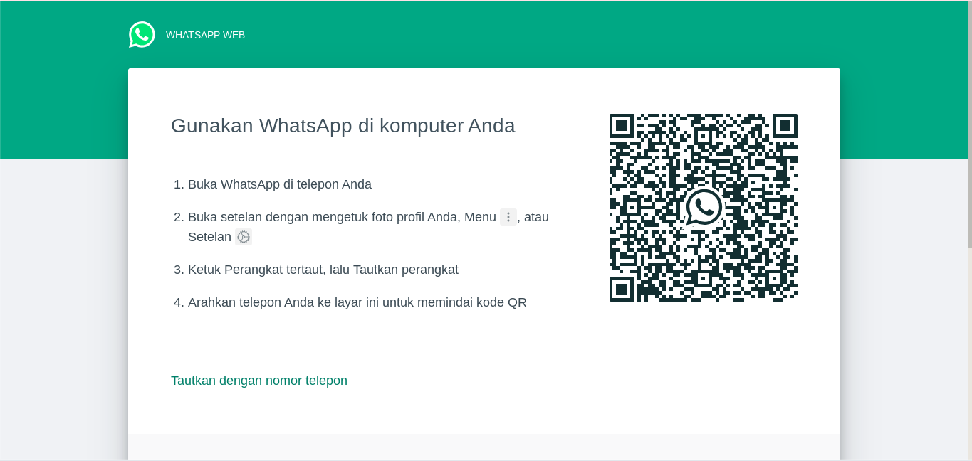 CARA MENGETAHUI WA DISADAP