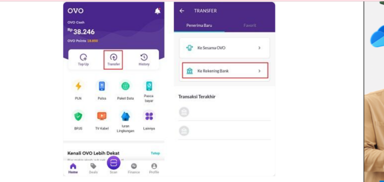 CARA TRANSFER OVO KE DANA