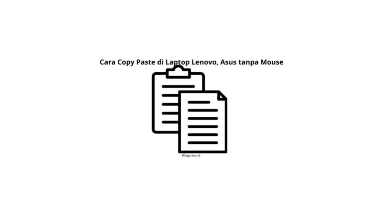 Cara Copy Paste di Laptop