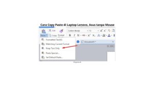 Cara Copy Paste di Laptop 