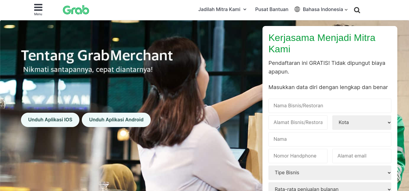cara daftar grabfood