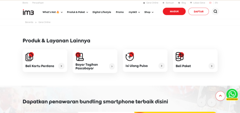 cara daftar kartu indosat