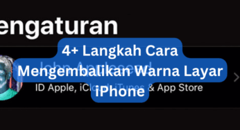 4+ Langkah Cara Mengembalikan Warna Layar iPhone